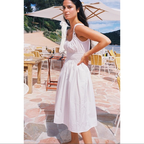 NWT Lara Dress White Cotton - Picture 3 of 10